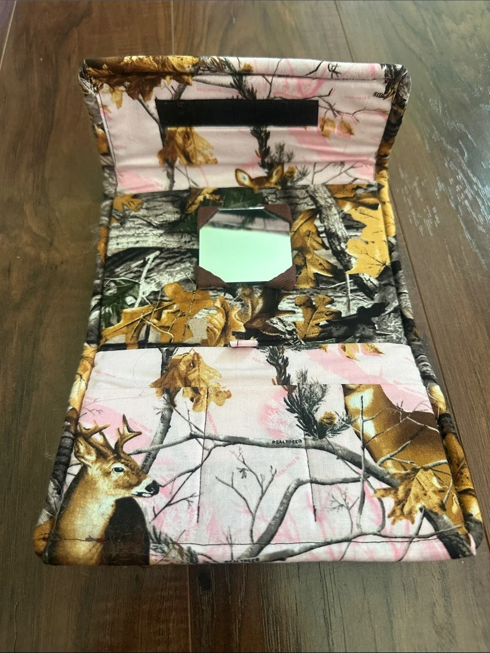 Realtree Pink and Brown Deer Camo Kids Wallet